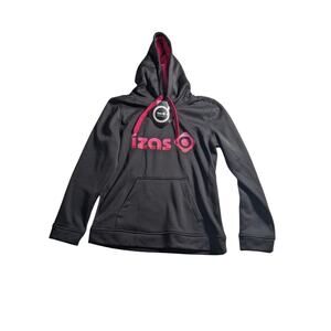 Izas Outdoor for Living Women’s Large Fleece Black/Pink Fluor Hoodie Pullover